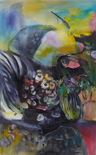 Barnacle month 240x150cm oil on linen 2012